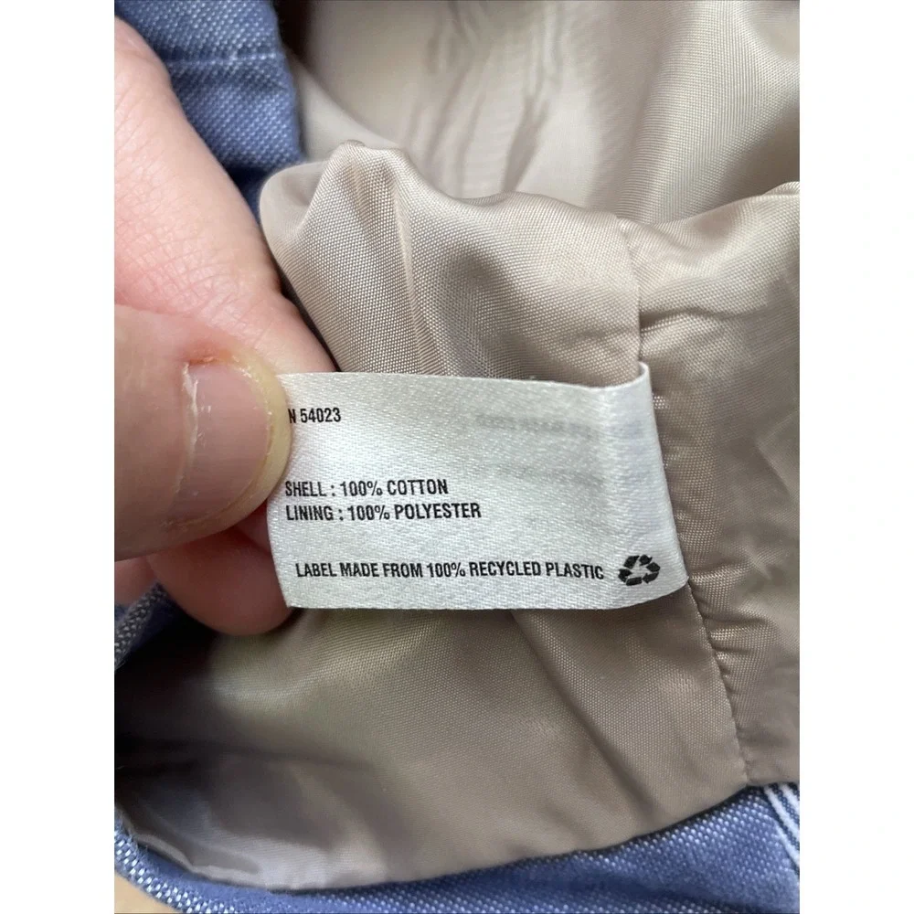 Baby Gap Boys Vest Size 4T Blue White Striped Button Up Lightweight Layering Top